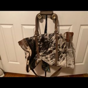 Cowhide duffel bag!
